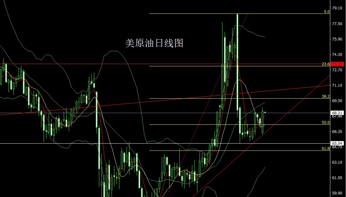 U.S. crude oil daily chart